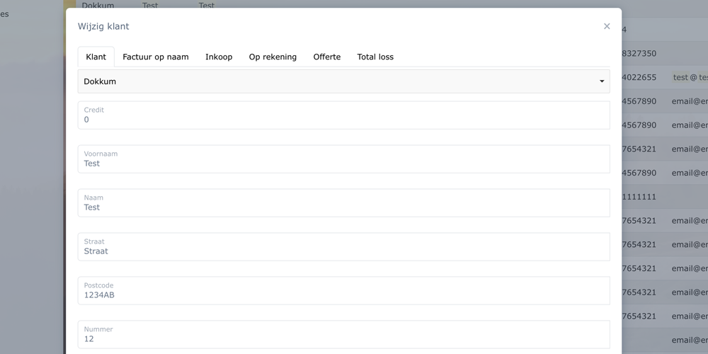 Customer App Interface
